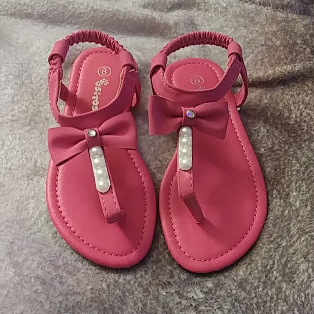 Pink pearl sandals